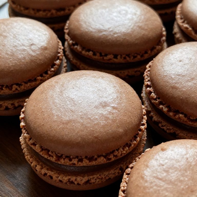 chocolate macarons