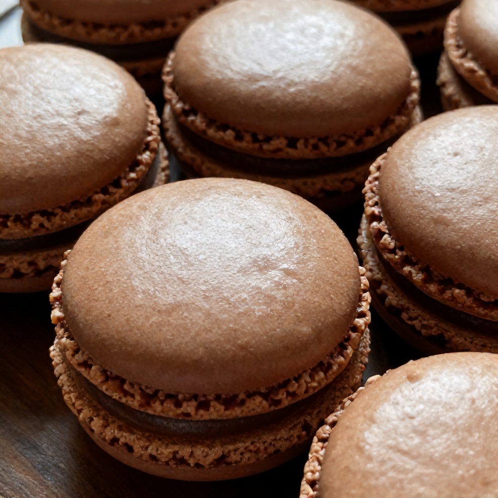 chocolate macarons
