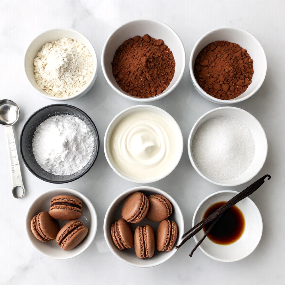 Chocolate Macarons Ingredients