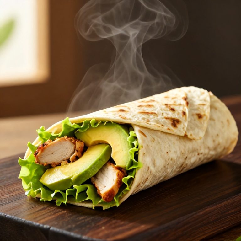 Quick Chicken Avocado Wrap