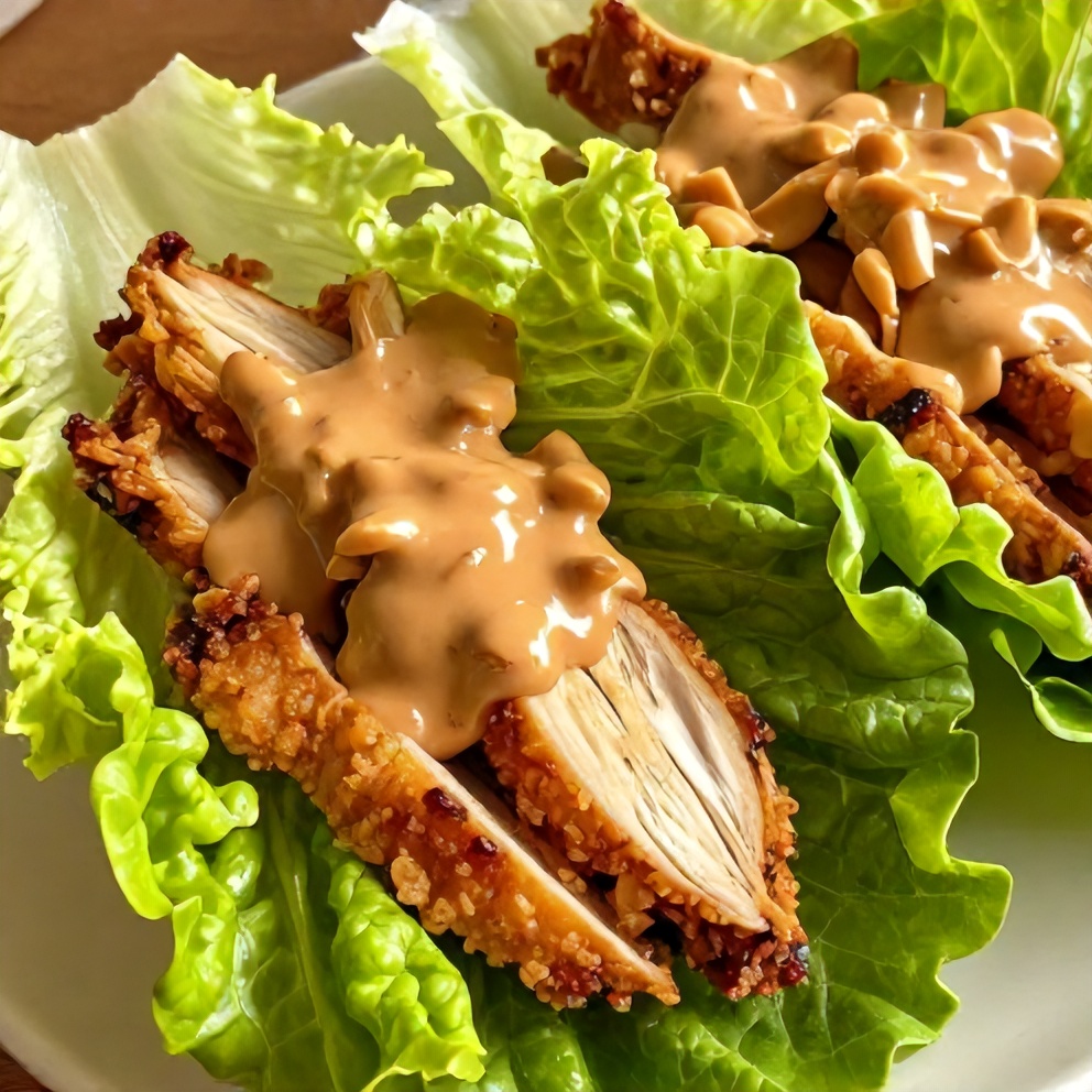 Quick High Protein Chicken Lettuce Wraps