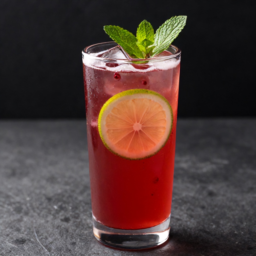 Refreshing Hibiscus Tea Spritzer