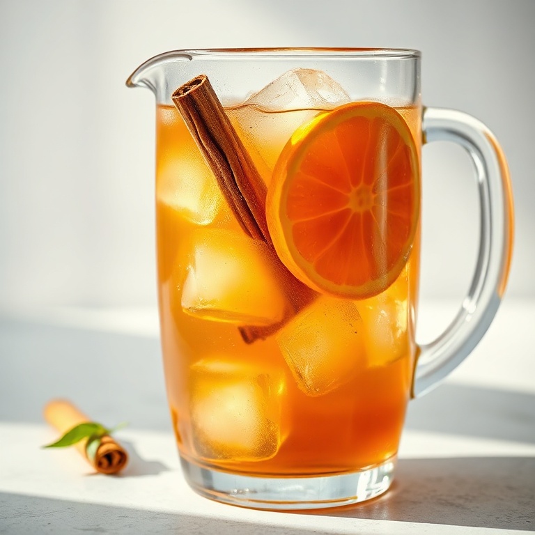 Refreshing Orange Cinnamon Iced Tea