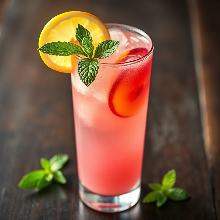 Refreshing Peach Lemonade