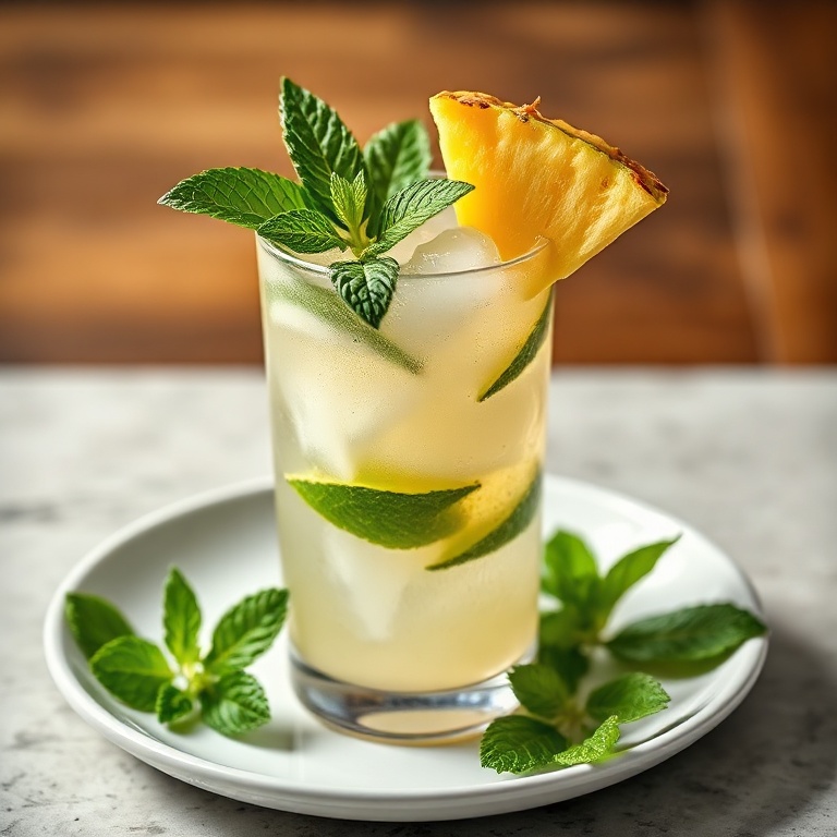 Refreshing Strawberry Pineapple Mojito
