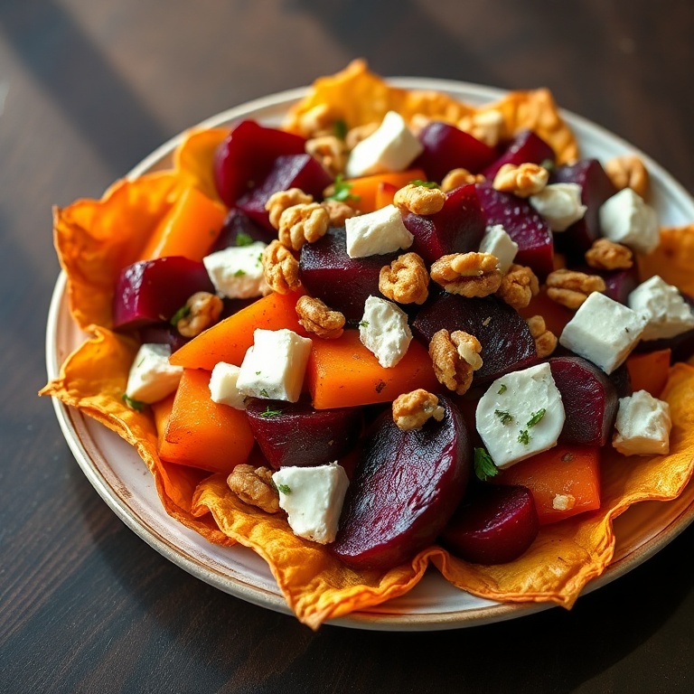 Roasted Beet and Sweet Potato Salad