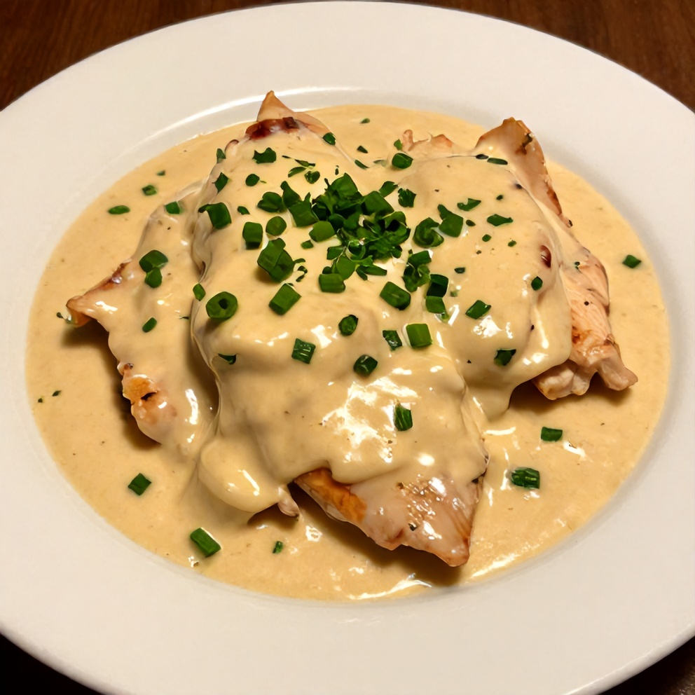 Plated Creamy Honey Mustard Chicken