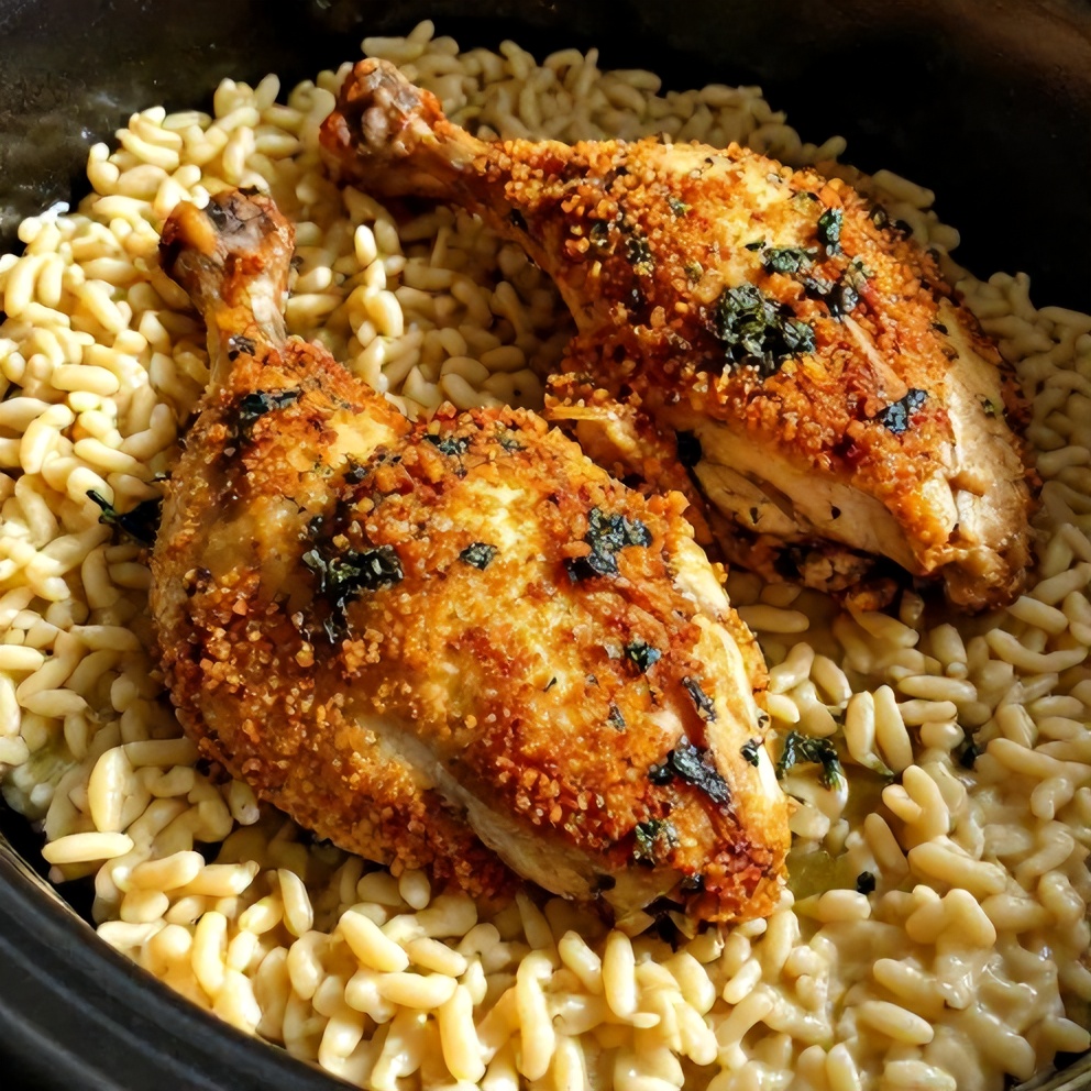 Slow Cooker Parmesan Herb Chicken