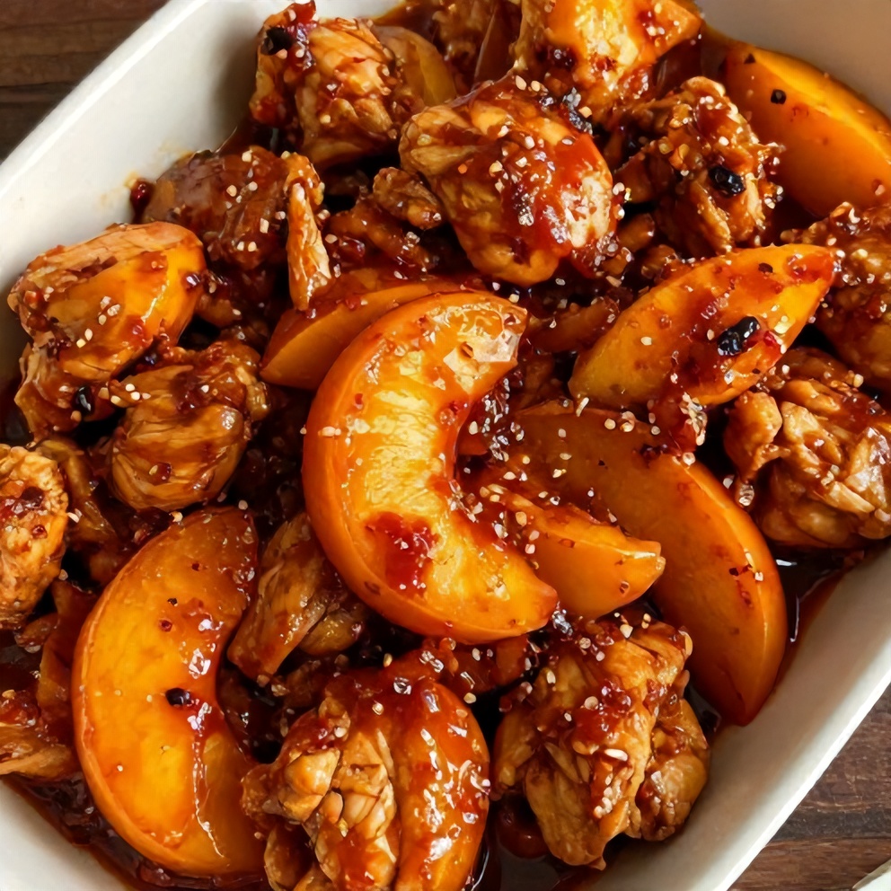 Spicy Jalapeño Peach Chicken