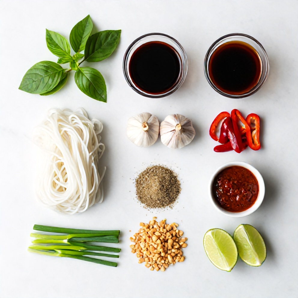 Thai Drunken Noodles Ingredients