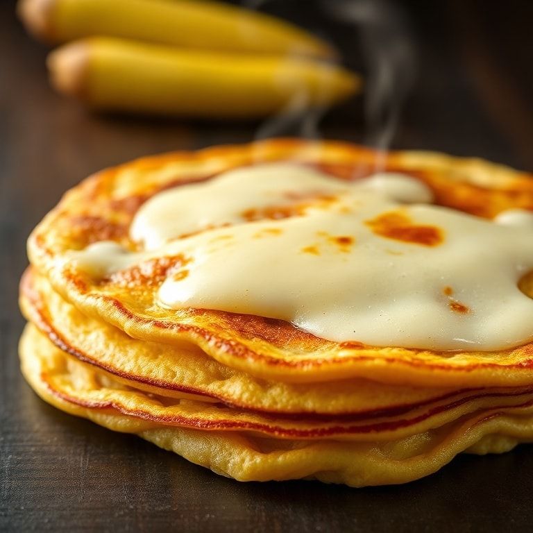 Venezuelan sweet corn cachapas