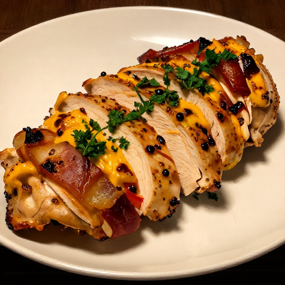 Crispy Bacon Wrapped Parmesan Garlic Chicken