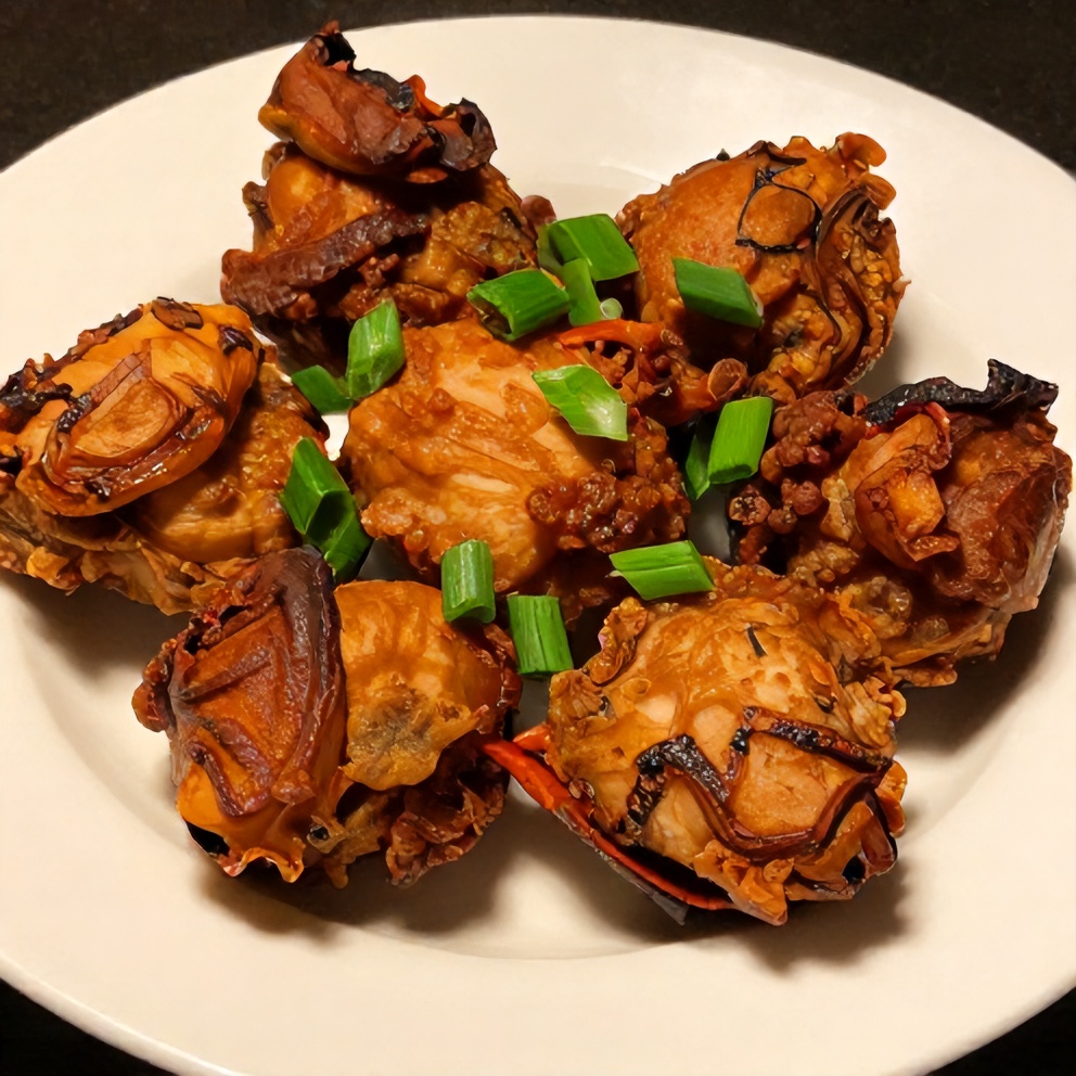 Plated BBQ Chicken Bombs with green onions