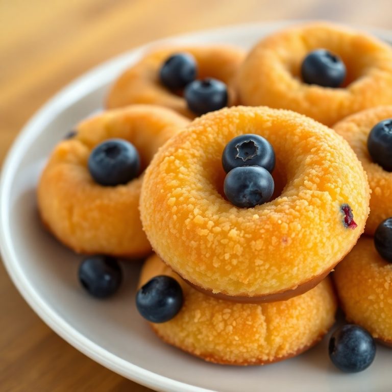 Blueberry Cake Donuts