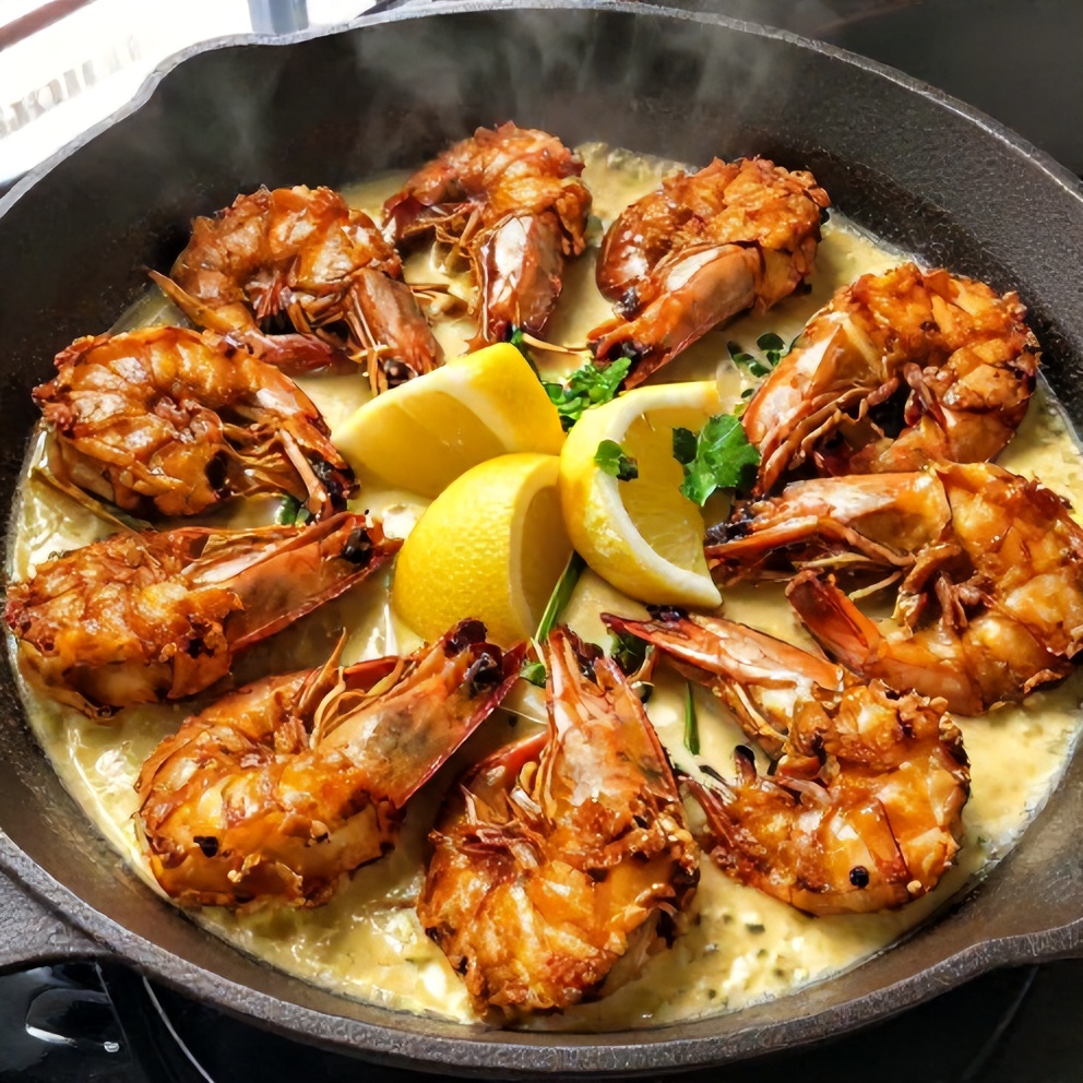Cajun Voodoo Shrimp Garlic Butter Sauce