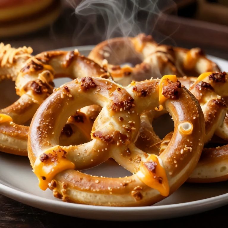 cheese stuffed soft pretzels