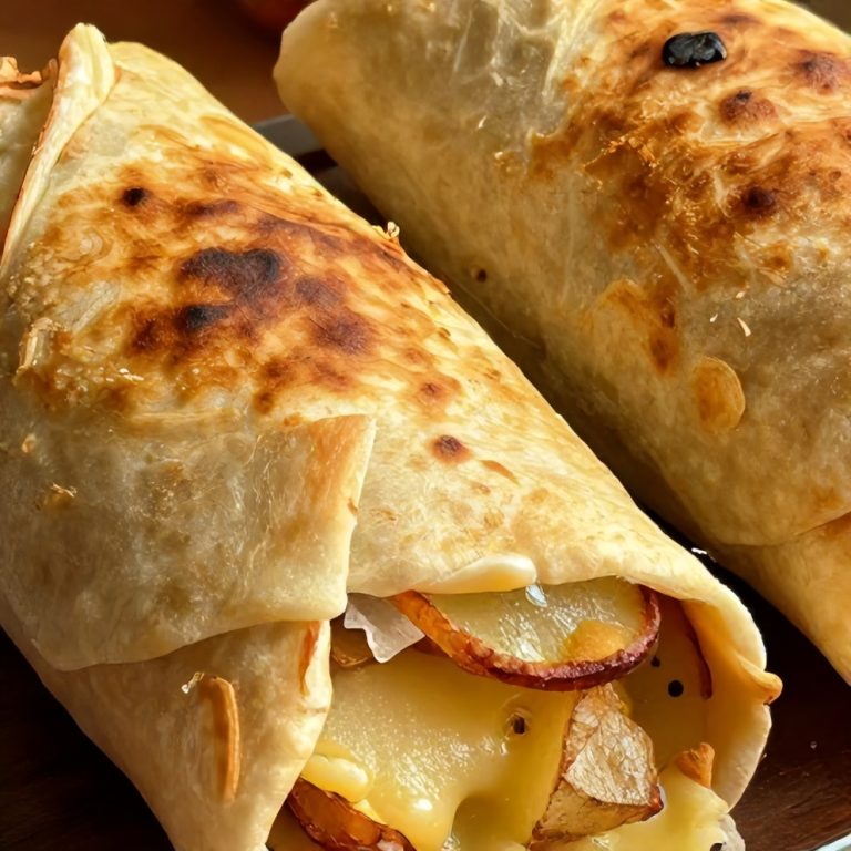 cheesy potato burritos