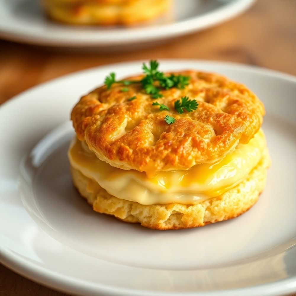 Cheesy Protein Biscuits Ready to Serve