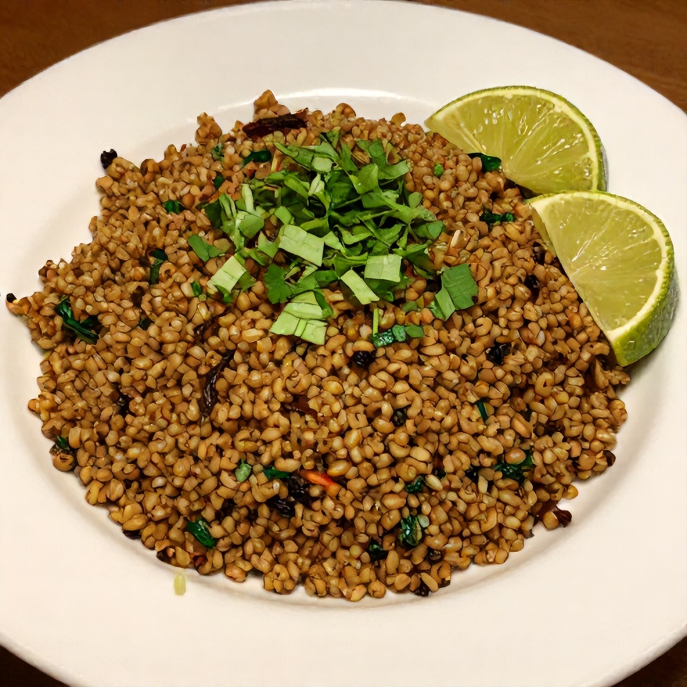 Cilantro Lime Quinoa with lime wedges