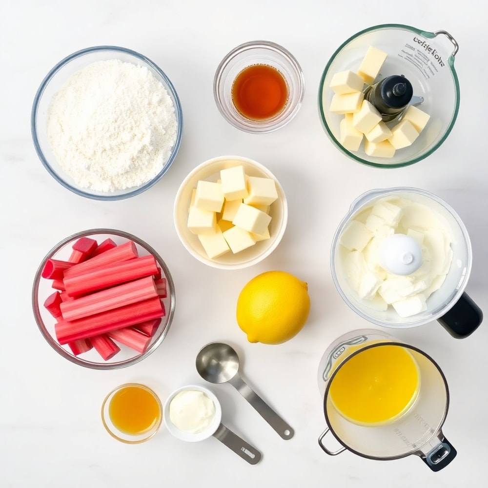 Rhubarb Bars Ingredients