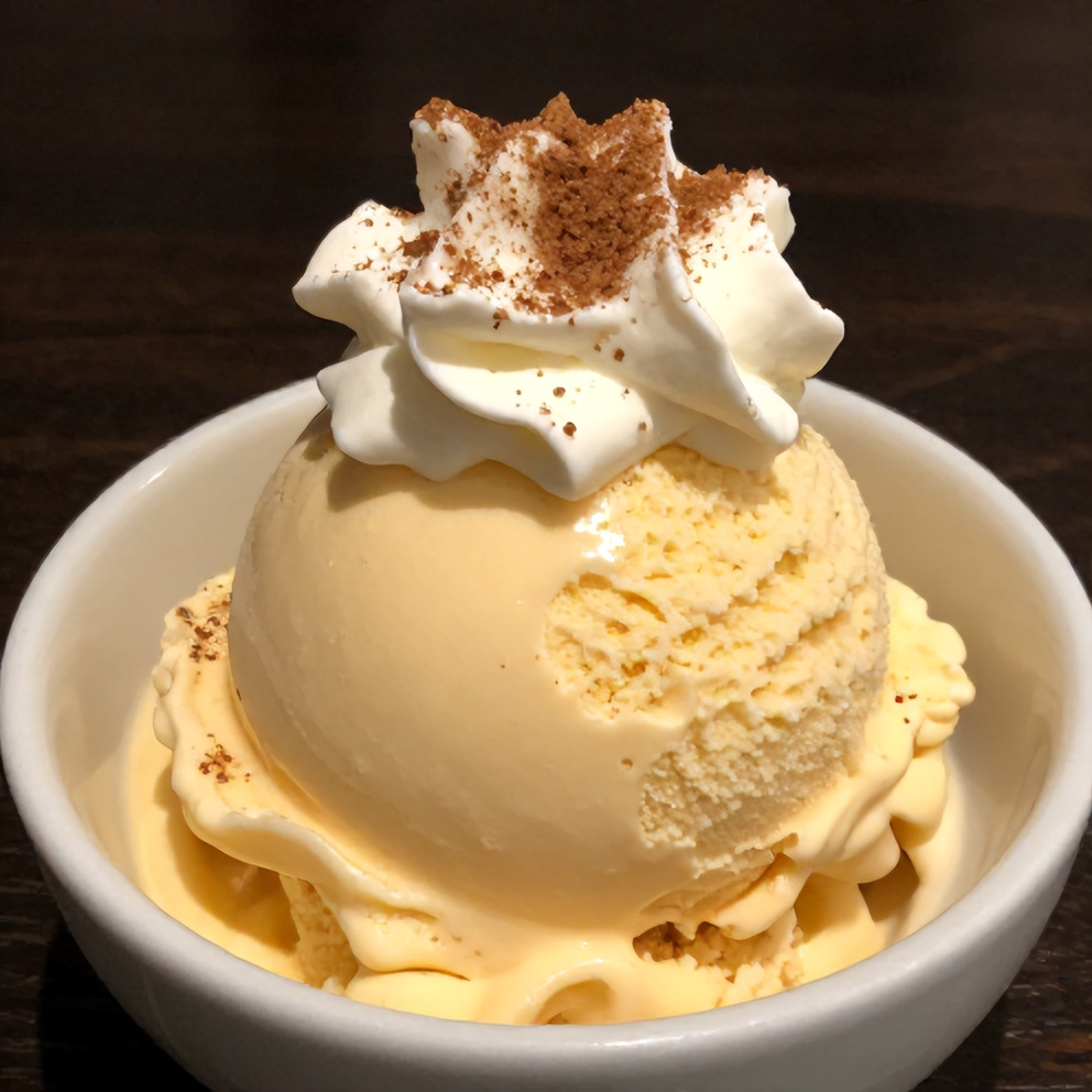 Finished Creamy Carrot Cake Ice Cream with Warm Spices