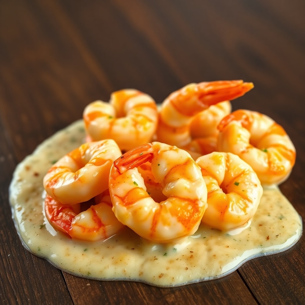 creamy garlic shrimp