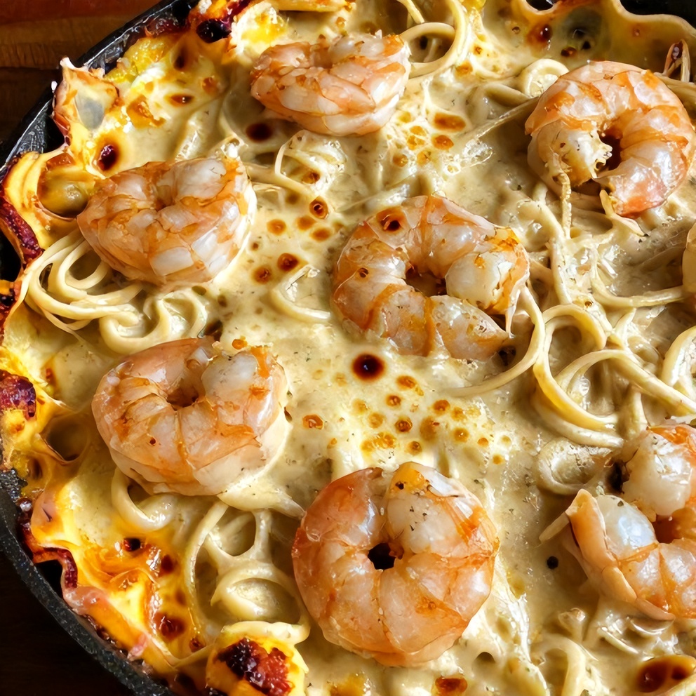 Creamy Tuscan Garlic Shrimp Pasta