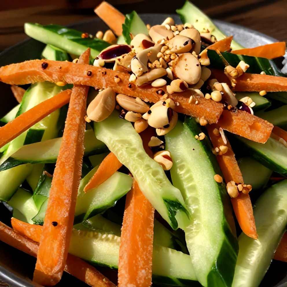 Asian Carrot & Cucumber Salad