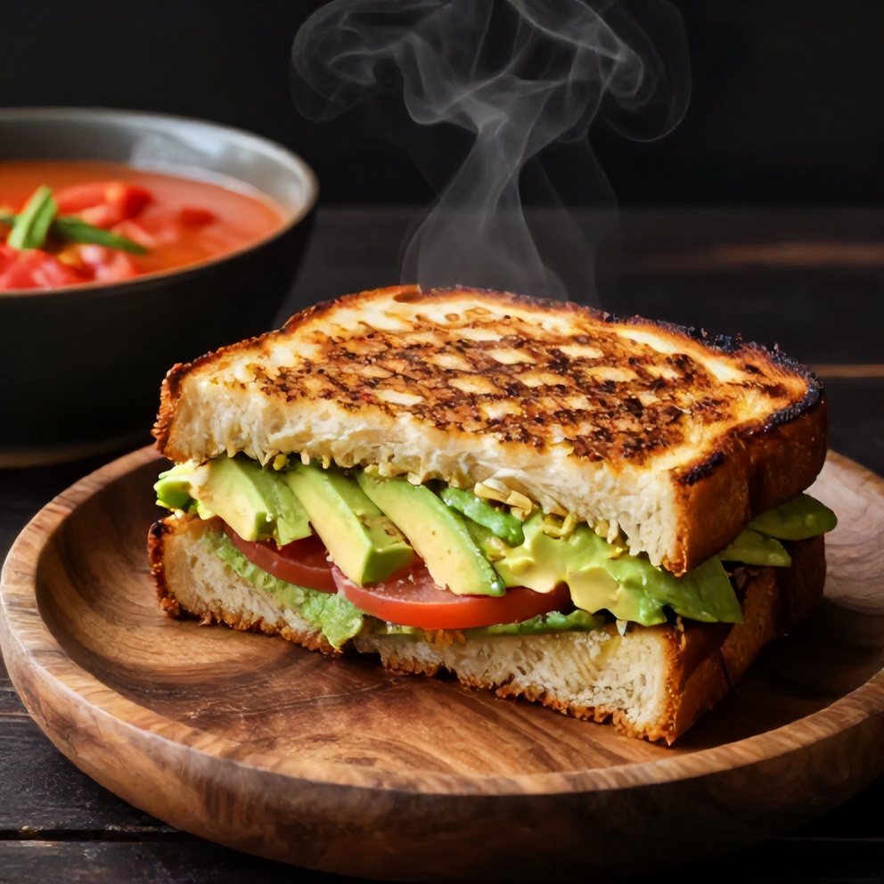 avocado tomato grilled cheese