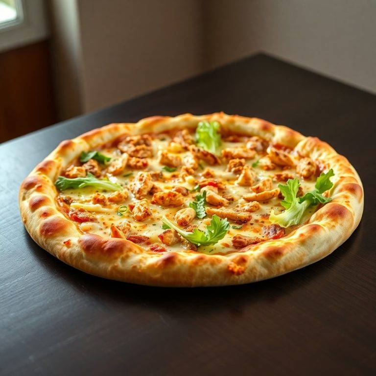 Chicken Caesar Salad Pizza