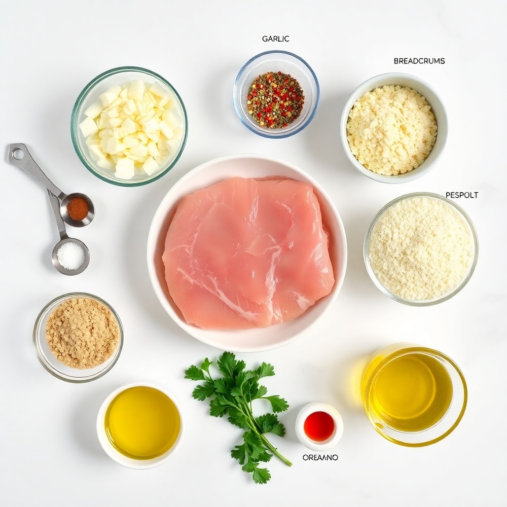 Raw ingredients for Crispy Garlic Pork Bites