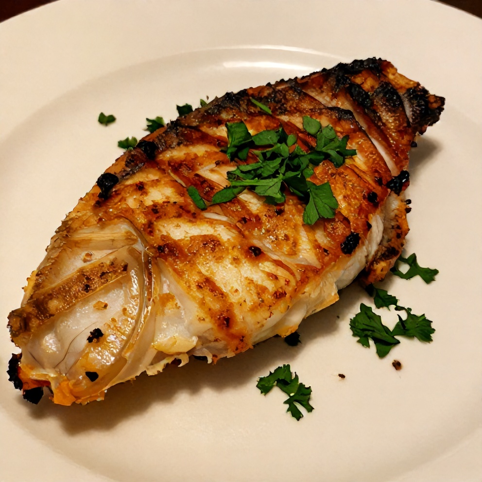 Plated Crispy Grilled Tilapia