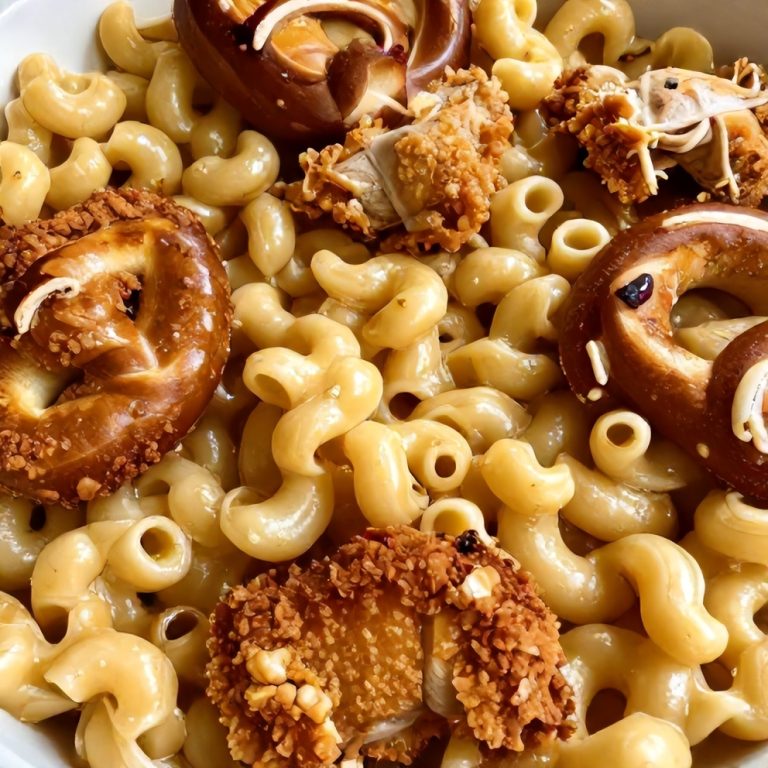 Crispy Honey Pretzel Chicken Macaroni