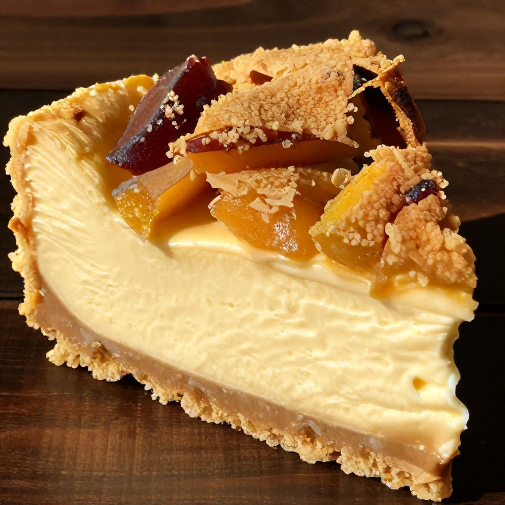 Peach Cobbler Cheesecake Cones