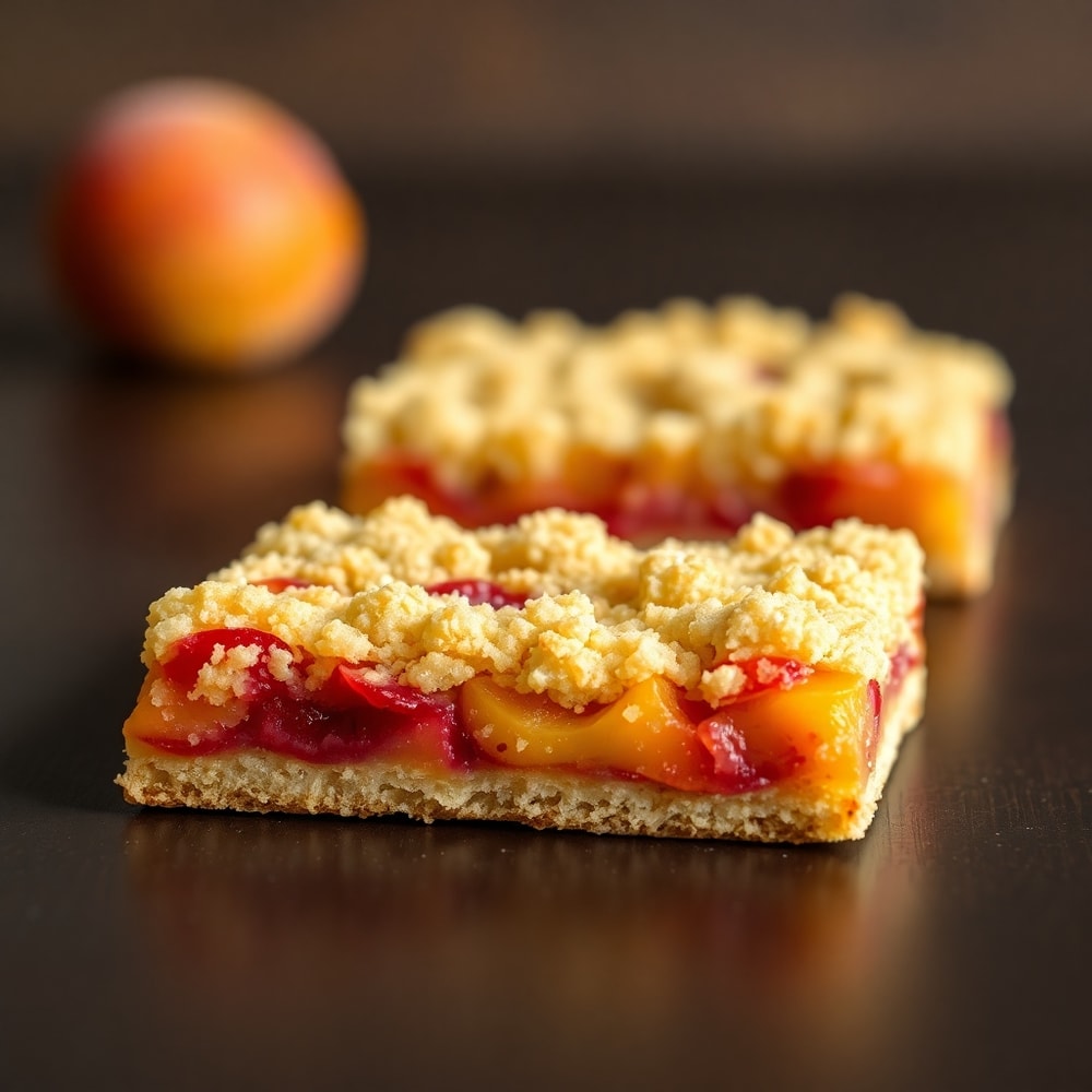 Peach Raspberry Crumb Bars