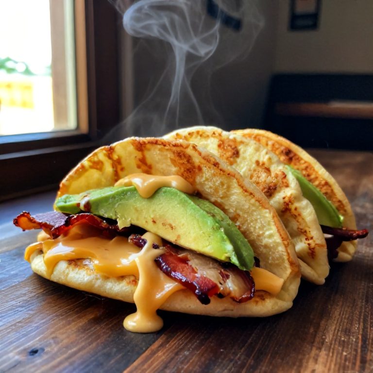 savory pancake tacos