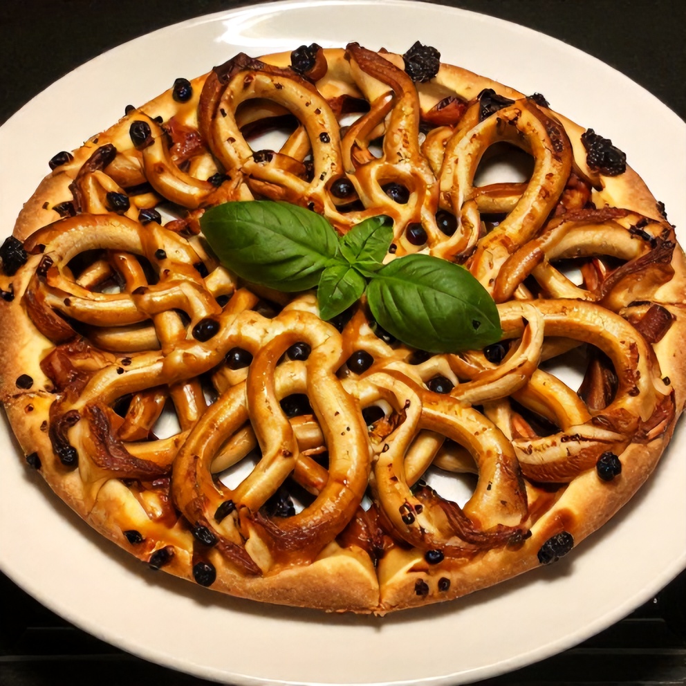 Plated Savory Pizza Pinwheels on a white plate