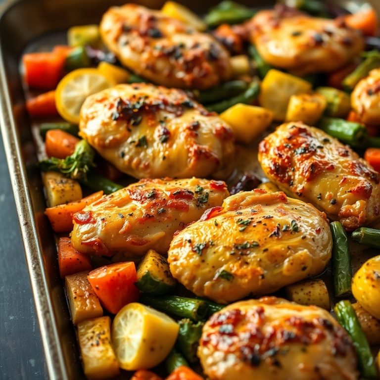 sheet pan lemon herb chicken