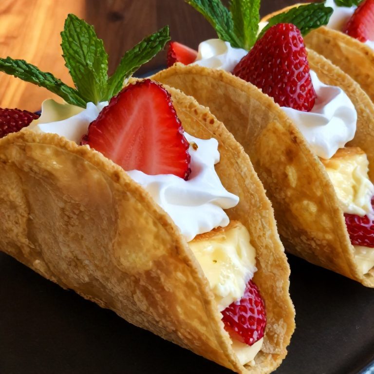 Strawberry Cheesecake Tacos