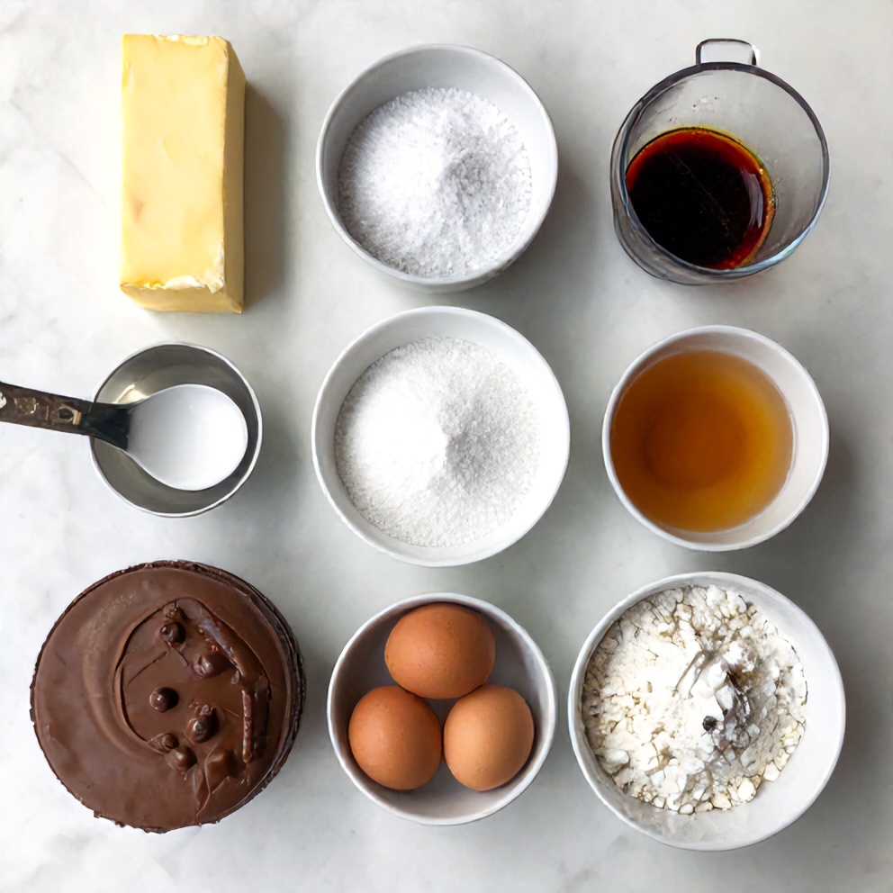 Double Layer Chocolate Cake Ingredients