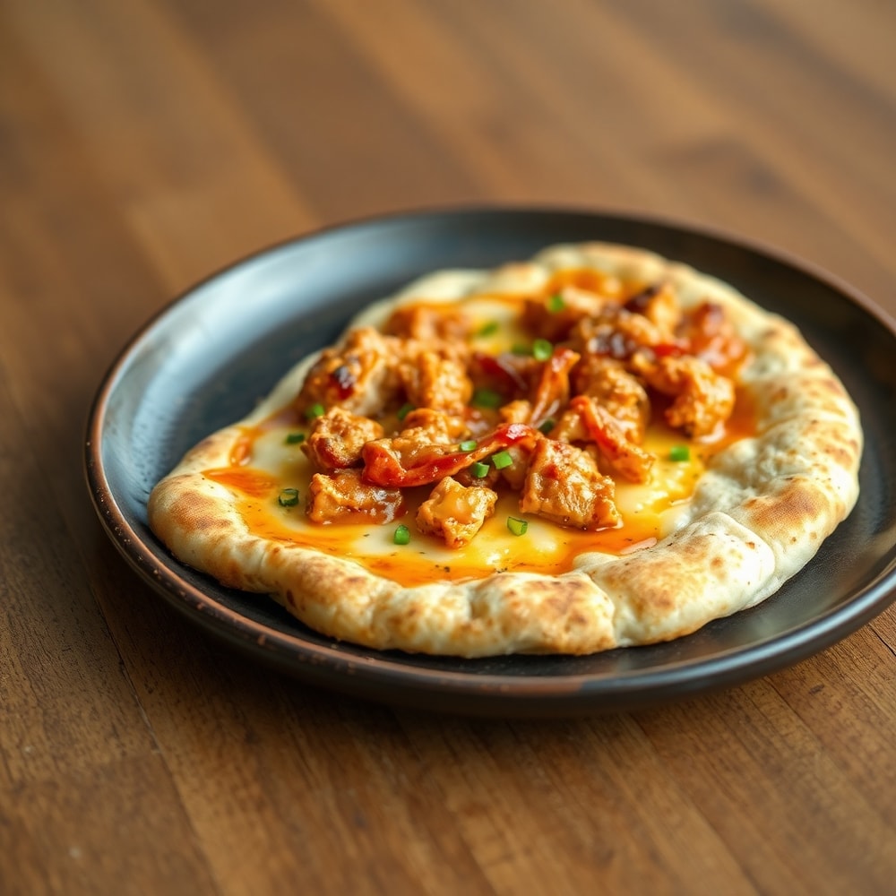 Easy BBQ Chicken Flatbread
