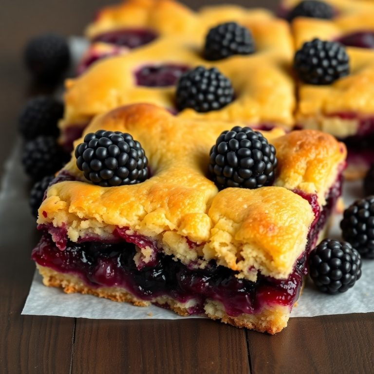 easy blackberry cobbler bars