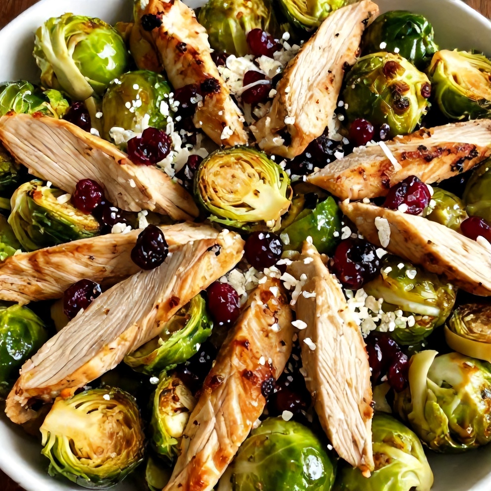 Easy Chicken Brussels Sprout Salad