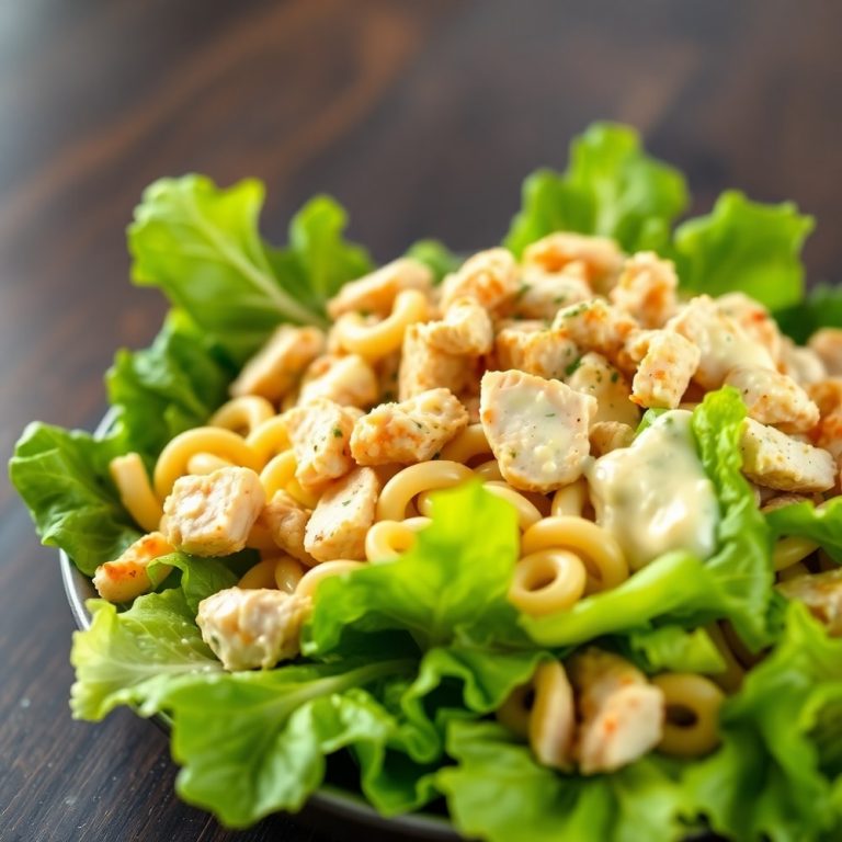 Easy Chicken Caesar Pasta Salad