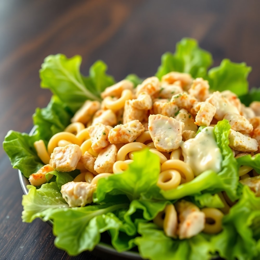 Easy Chicken Caesar Pasta Salad