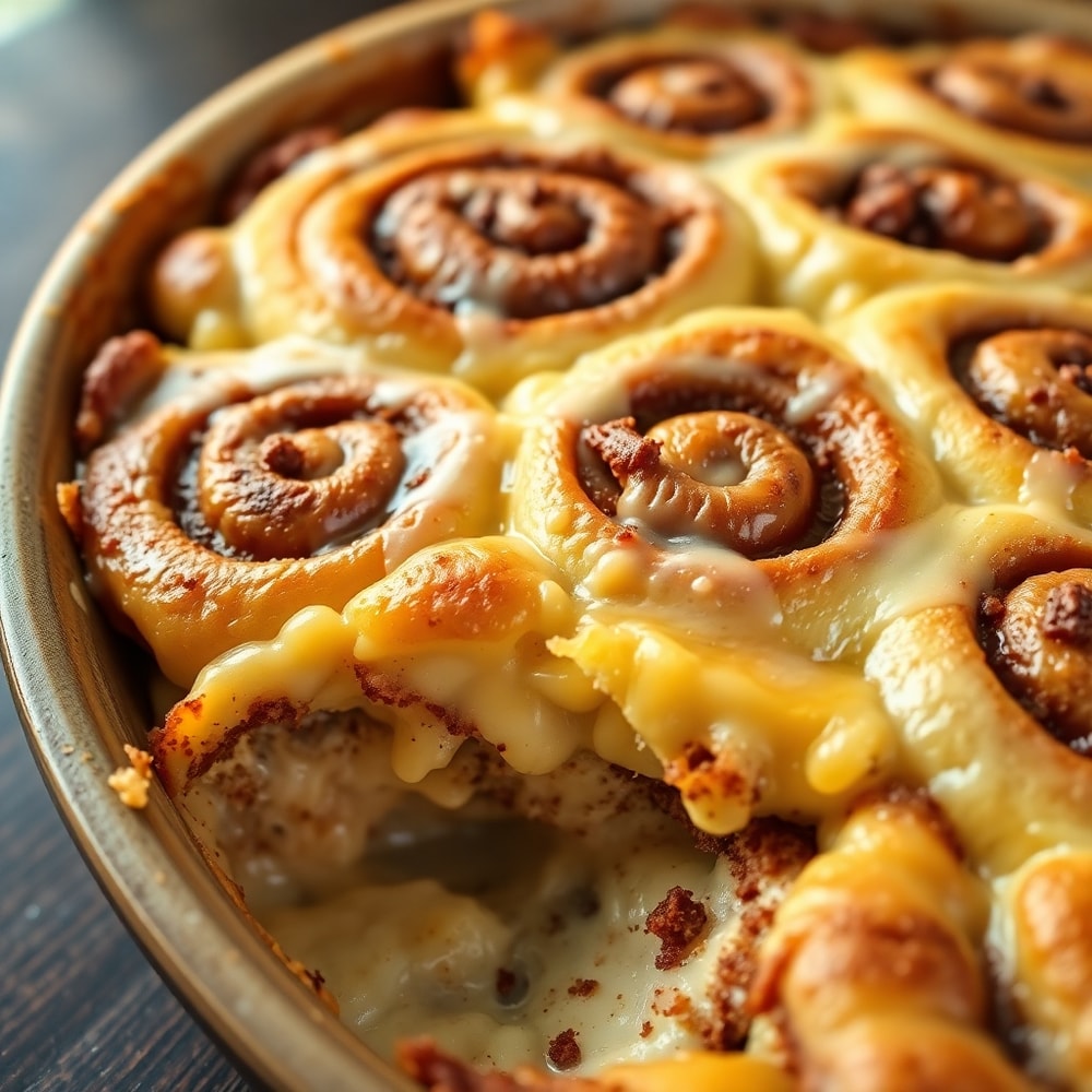 Easy Cinnamon Roll Casserole