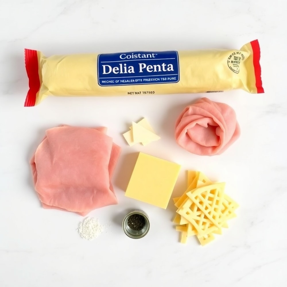 Ham and cheese croissant ingredients