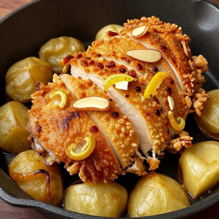 easy crispy one-pan lemon garlic chicken