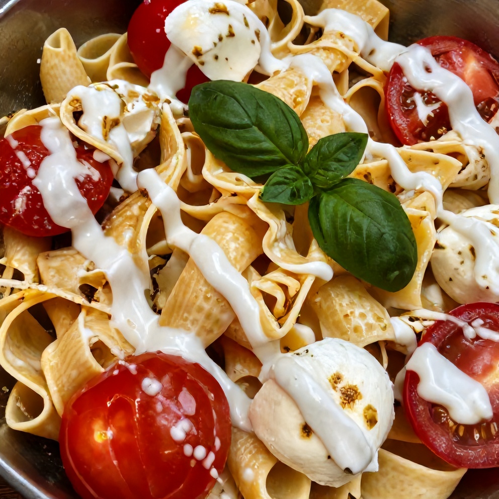 Easy Fresh Caprese Pasta Salad