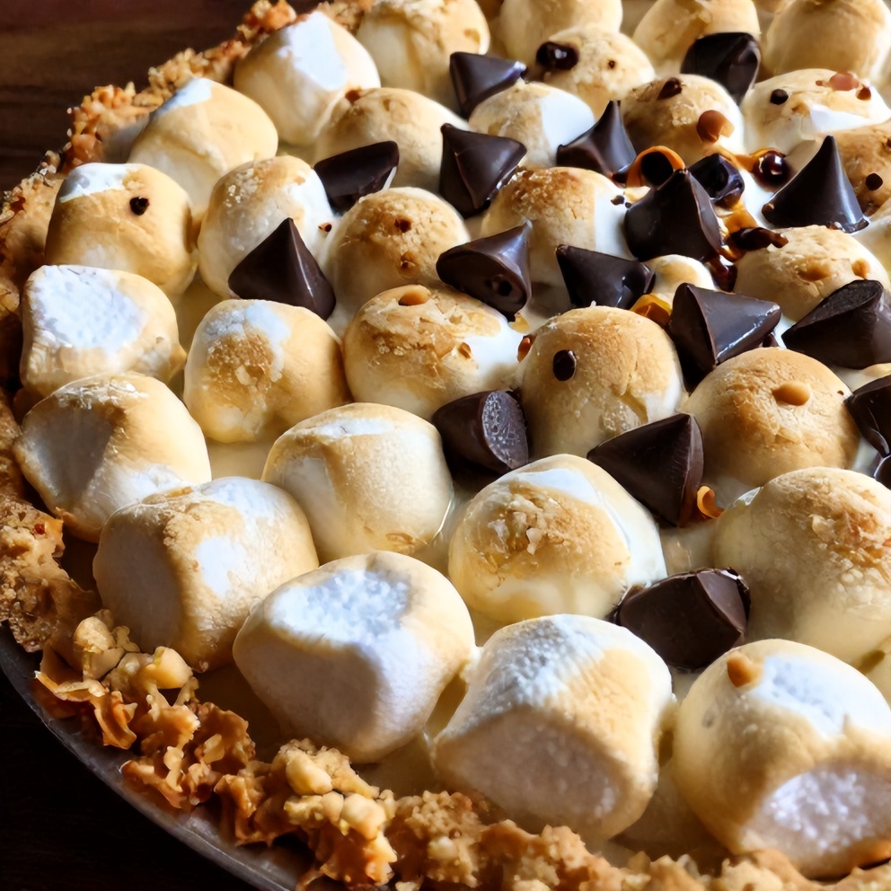 Giant S’mores Cookie Dough Pie